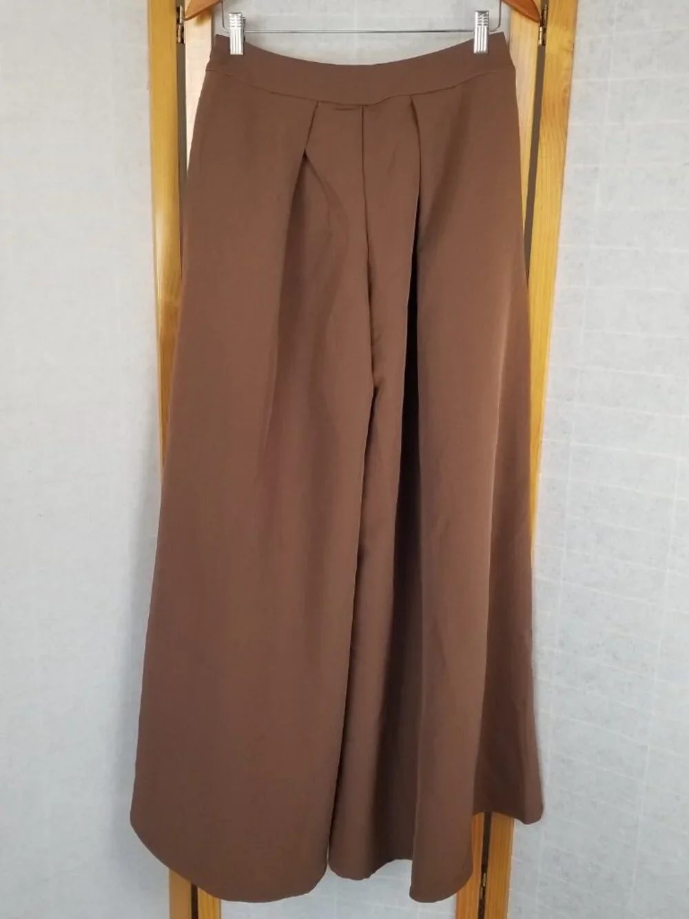 NEW Anthropologie Petra Christine Pants Brown Wide Leg Trousers Size Large NWT - Picture 9 of 10